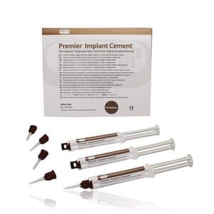 Premier Implant Cement Value Pack, Non-Eugenol Temporary Resin Cement, 3 x 5 ml Automix Syringes with 25 Mixing Tips, 3001455 thumbnail 13