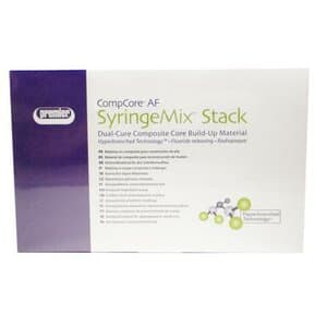 CompCore AF SyringeMix STACK Core Build-Up Material, Dual-Cure, Blue, Intro Kit, 2 x 9 g Syringes, 3001514 thumbnail 20