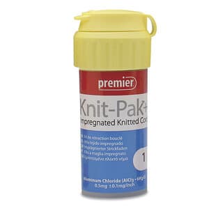 Knit-Pak+ Impregnated Knitted Gingival Retraction Cord, Aluminum Chloride, Size 1, Blue, 100" per Bottle, 9007564 thumbnail 8