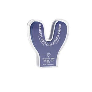 Bausch Articulating Paper, Horseshoe, 200 Microns (0.008"), Blue, 50 Sheets/Box, BK-03 thumbnail 11