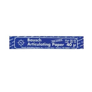 Bausch Arti-Check Micro-Thin Articulating Paper Strips, Straight Booklets, 104 x 20 mm, 40 Microns, Blue, 200/Pk, BK-09 thumbnail 11