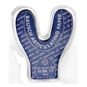 Bausch Arti-Check Micro-Thin Articulating Paper, Horseshoe, 40 Microns, Blue, 150/Pk, BK-17 thumbnail 11