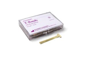 T-Bands, Straight, Wide, Brass, 0.002 in / 0.05 mm, 100/Pk, BTBS/W thumbnail 7