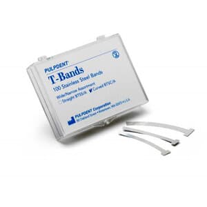 Pulpdent T-Bands, Straight, Narrow, Stainless Steel Matrix Bands, 0.002" / 0.05 mm, 100/Pk, BTSS/N thumbnail 14