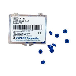 Pulpdent Code Rings, Blue, Standard Size, Silicone, 50/Box, CR3-50 thumbnail 4
