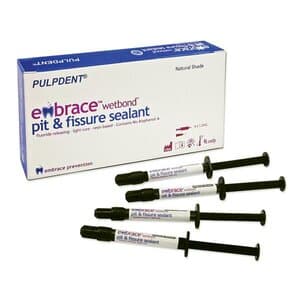 Pulpdent Embrace WetBond Low Fill Pit & Fissure Sealant Kit, Off-White, 1.2 mL Syringes, 4/Pk, EMSWLFSK thumbnail 4