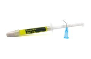 Porcelain Etch Gel, 9.6% Hydrofluoric Acid, Syringe Refill, 3 mL, Yellow, 1/Pk, PEG-3 thumbnail 16