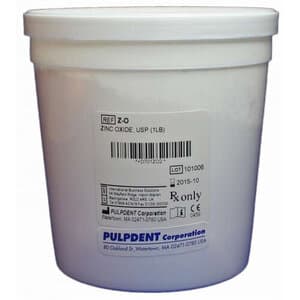 Pulpdent Zinc Oxide Powder, USP Grade, 1 lb Jar thumbnail 6
