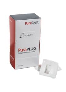 PuraGraft PuraPLUG+ Resorbable Collagen Wound Dressing, 10 x 20 mm, 10/Box, YSSPLG thumbnail 3