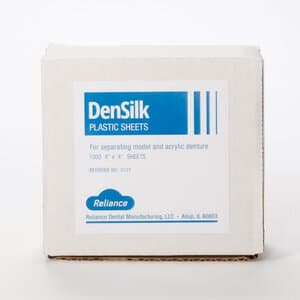 Reliance Dental Densilk Polyethylene Separating Sheets, 4x4 Inches, Pack of 1000 - DENSILK 4x4 SHEETS PK/1000 . - Image 1