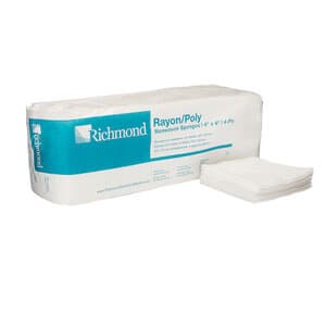 Richmond Rayon/Poly Non-Woven Sponges, 4" x 4", 4-Ply, Non-Sterile, 2000/Case, 300636 thumbnail 9