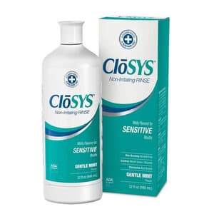 CloSYS Sensitive Fresh Breath Oral Rinse, Alcohol-Free, Mild Mint, 32 oz Bottle, CLFB32-4533R thumbnail 4