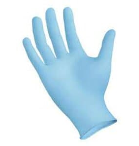 SemperForce Blue Nitrile Exam Gloves, Powder Free, Textured, Large, 100/Box - SEMPERFORCE BLUE NITRILE EXAM POWDER FREE TEXTURED LARGE BX/100 - Image 1