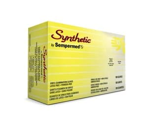 Sempermed SemperCare Synthetic Vinyl Exam Gloves, Powder Free, Latex Free, Extra Small, White, 100/Box - Sempermed® Synthetic Vinyl Exam Gloves White White Extra Small Box/100 - Image 1