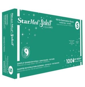 StarMed Select Nitrile Exam Gloves, Powder Free, Latex Free, Non-Sterile, Violet Blue, Small, 100/Box thumbnail 5