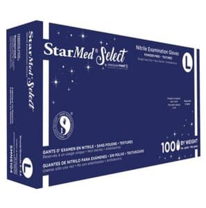 StarMed Select Nitrile Exam Gloves, Powder Free, Latex Free, Violet Blue, Large, 100/Box, SMNS104 thumbnail 5