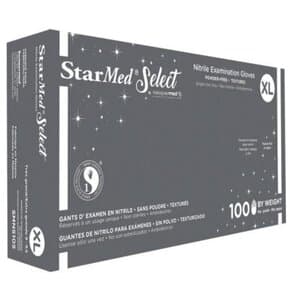 StarMed Select Nitrile Exam Gloves, Powder-Free, Latex-Free, Textured, Violet Blue, Extra Large, 100/Box, SMNS105 thumbnail 3