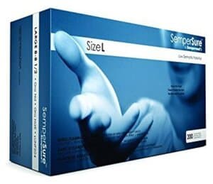 SemperSure Nitrile Exam Gloves, Powder Free, Textured, Non-Sterile, Large, Cobalt Blue, 200/Box thumbnail 10
