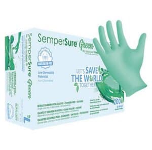 Sempersure® Nitrile Exam Gloves, Powder Free, Non-Sterile, Extra Large, Green, 180/Box thumbnail 10