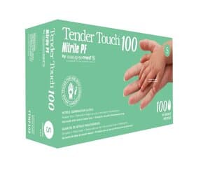 SemperCare Tender Touch Nitrile Exam Gloves, Powder Free, Textured, Small, Purple, 100/Box - TENDER TOUCH 100 NITRILE EXAM POWDER FREE TEXTURED SMALL BX/100 - Image 1