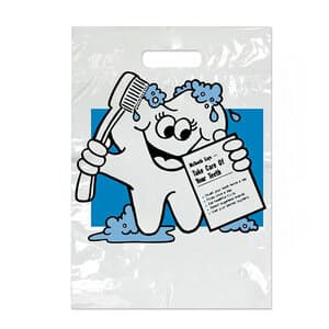 Sherman Specialty McTooth Patient Take-Home Bags, 7½" x 9", White, 100/Pkg, SBG14 thumbnail 4