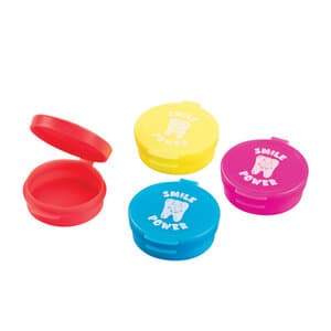 Sherman Specialty Tooth Saver Plastic Containers, Assorted Neon Colors, Flip-Up Lid, 1.5"-1.75", 100/Bag, ND6 thumbnail 6