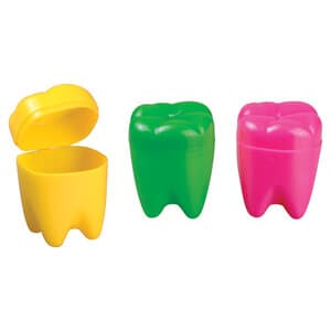 Sherman Specialty Tooth Savers, Tooth Shaped, 1.25", Neon Assorted Colors, 72/Pkg, S7834 thumbnail 5