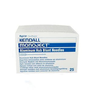 Monoject Blunt Cannula, 17 Gauge x 1.5", Magenta, Sterile, Single-Use, 25/Pk - Monoject Blunt Cannulas 17GA x 1.5" Magenta (25) - Image 1