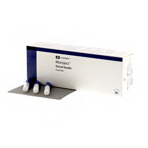 Monoject 401 Metal Hub Dental Needle, 30 Gauge Extra Short, Sterile, 100/Box - 30GA XShort Needle Metal Hub 401 Series (100) - Image 1