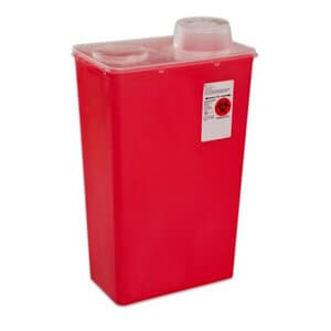 Monoject 4qt Chimney-Top Red Small Sharps Container, 40/Case - Monoject 4qt Chimney-Top Red Small Sharps - Image 1