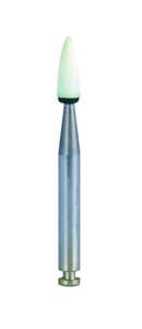 Dura-White Mounted Finishing Stones, FL2 Flame, CA (Contra Angle) Latch-Type, White, 12/Pk, 0223 thumbnail 14