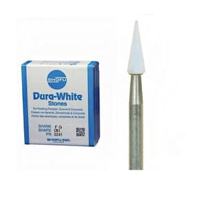 Shofu Dura-White Stones, FG, CN1 Pointed Cone, #024, White, 12/Pk, 0241 thumbnail 16
