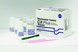 CX-Plus GlasIonomer Luting Cement, Triple Kit, 3 x 35 g Powder, 3 x 17 mL Liquid, 1169 thumbnail 14