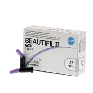 Beautifil II Universal Nano-Hybrid Composite, Light-Cure, Compule Tips Refill, 0.25g, Shade A2, 20/Pk, 1753 image
