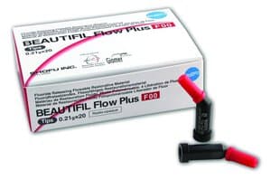 Beautifil Flow Plus F00 Zero Flow Hybrid Composite, Light-Cure, A2, 0.21 g Tips, 20/Pk, 2202 thumbnail 8