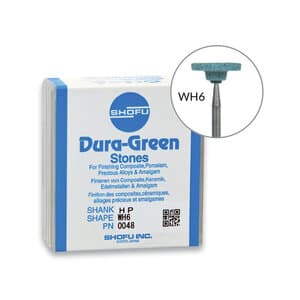 Shofu Dura-Green Stones, HP Wheel WH6, ISO #130, Silicon Carbide, Green, 72/Pk, HG48 thumbnail 9