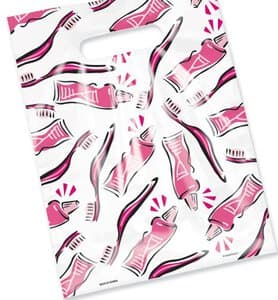 SmileMakers Scatter Print Toothbrush & Paste Bags, 7.5 x 10 in, Pack of 100 thumbnail 2