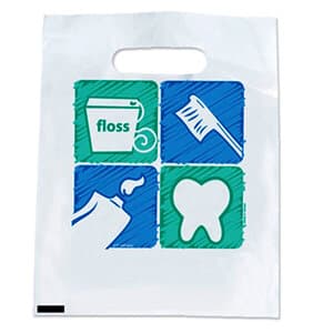 SmileMakers Large Toothbrush, Floss & Paste Bags, 9" x 12", Pack of 100 thumbnail 2