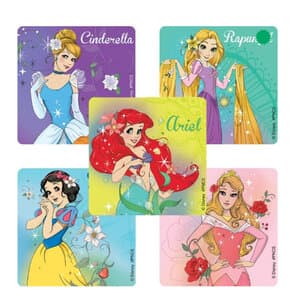 Disney Princess Sticker Assortment, 2.5 Inches, 5 Designs, 100/Box thumbnail 2