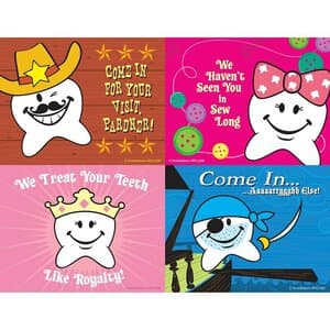 Smile Guy Characters Laser Recall Cards, 4 Designs per Sheet, 4.25 x 5.5 in, 100 Cards per Pack thumbnail 2