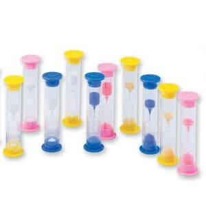 SmileMakers 3 Minute Brushing Timer Value Pack of 80, Assorted Colors, 3.5 inches thumbnail 2