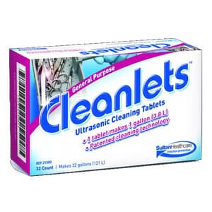 Sultan Cleanlets G.P. Ultrasonic Cleaning Tablets, Box of 32 - CLEANLETS G.P. ULTRASONIC TABLETS BX 32 - Image 1