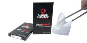 CollaShield® Collagen Membrane, 30mm x 40mm, Purified Porcine Type-I Peritoneum, Each thumbnail 2