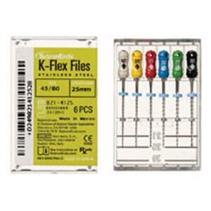 Kerr K-Flex Files, #06, 21mm, Stainless Steel, Pink, 6/Pack, 60120 thumbnail 12