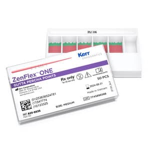 Kerr ZenFlex ONE Gutta Percha Points, Medium, Size 35/.06 Taper, Green, 50/Pk, 825-9535 thumbnail 7