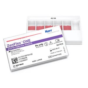 ZenFlex ONE Gutta Percha Points, Large, Size 45/.06 Taper, White, 50/Pack, 825-9545 thumbnail 7