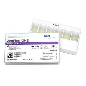 Kerr ZenFlex ONE Absorbent Paper Points, .06 Taper, Assorted Sizes, White, Non-Sterile, 100/Pk, 972-0120 thumbnail 6