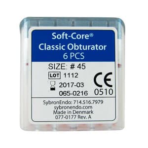 Soft-Core Classic Obturator, Size #45, White, 6/Pk, 972-3045 thumbnail 11