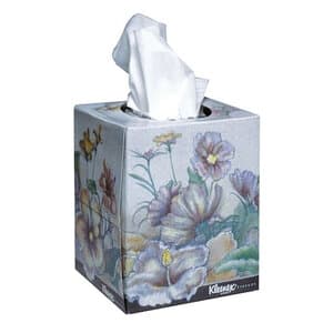 Kleenex Boutique Facial Tissue, Floral, 2-Ply, 95 Sheets per Box, 36 Boxes/Case - KLEENEX BOUTIQUE FACIAL TISSUE FLORAL (36) - Image 1