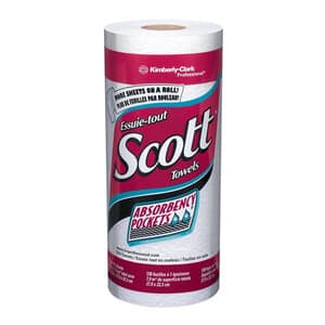 Scott Roll Towels, Perforated, 8.78 in x 11 in, 20 Rolls/Case - SCOTT ROLL TOWELS 20/CS - Image 1